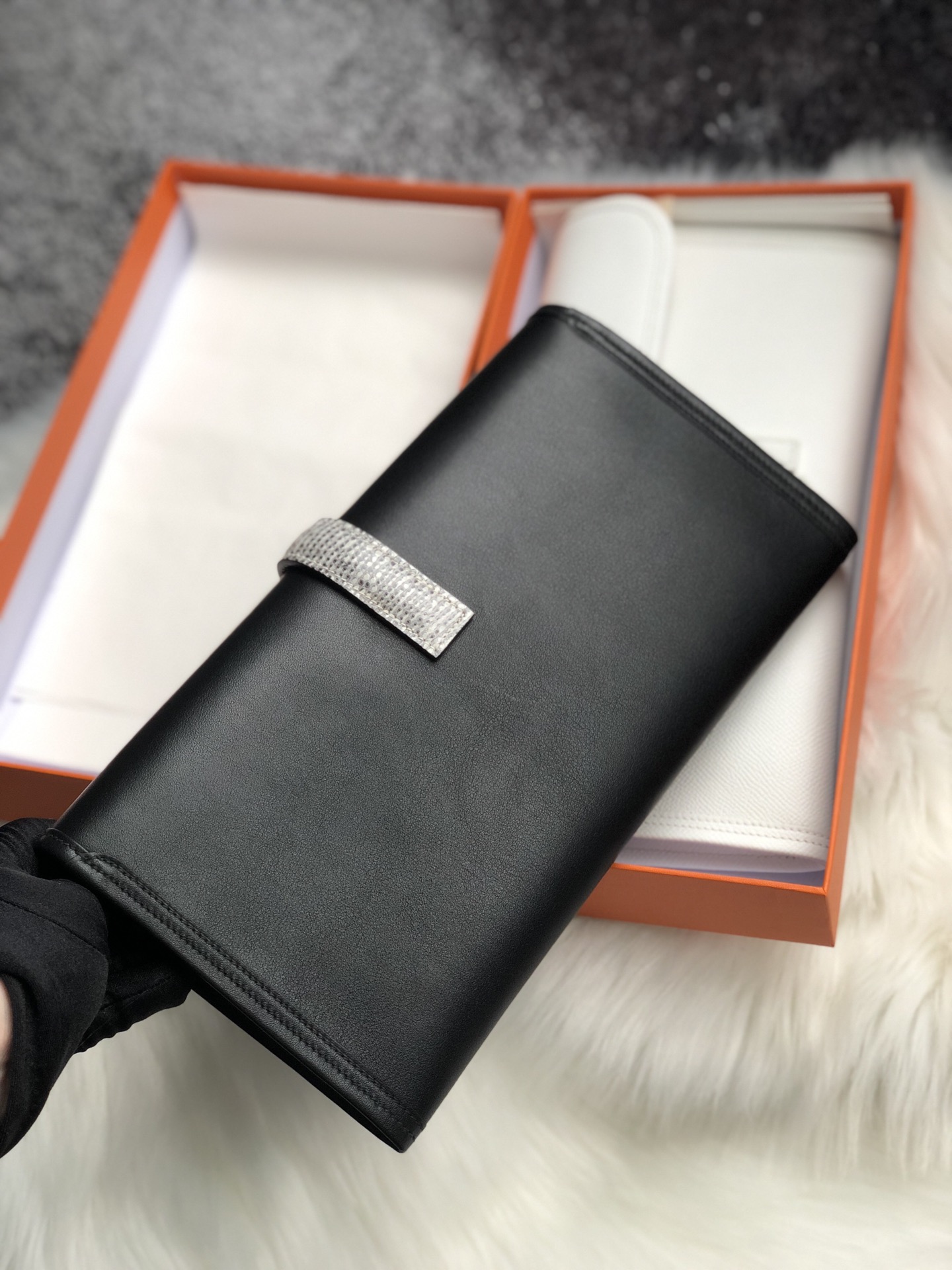 에르메스 지제 엘란29 블랙 스위프트 리자드 가죽